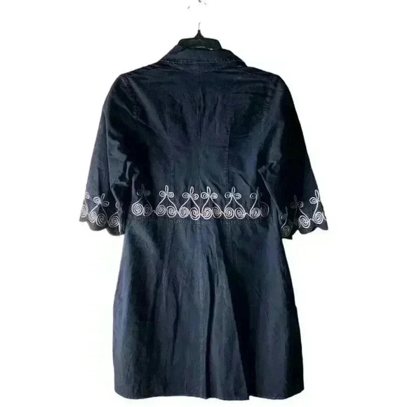 Gretty Jueger Natural Fashion Embroidered Button Front Women's Size Small - Picture 1 of 11